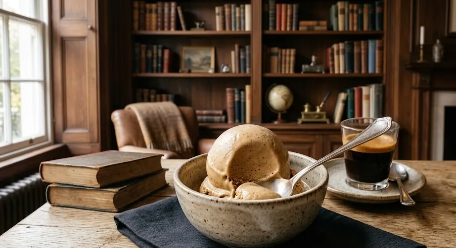 Klassisches Cremiges Kaffee-Eis