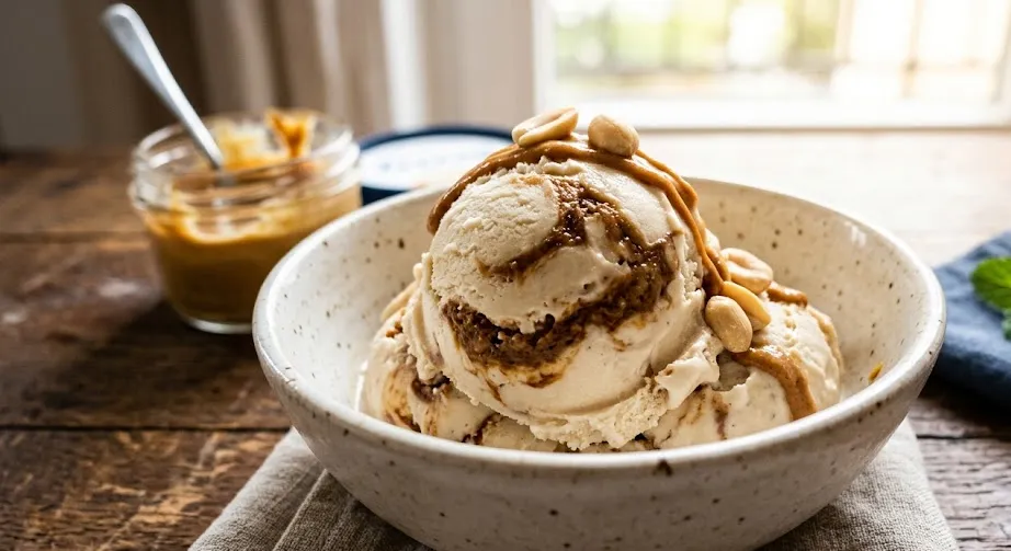 Protein Peanut Butter Swirl Eis