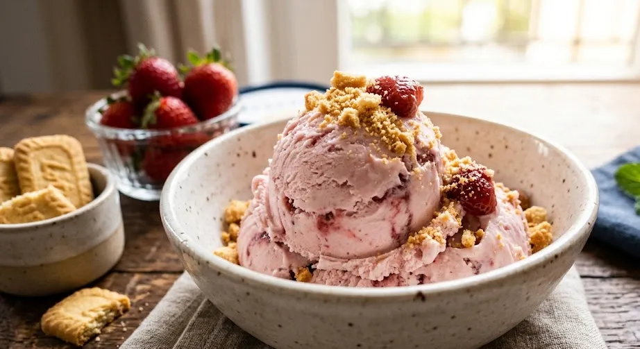 Protein Strawberry Cheesecake Eis