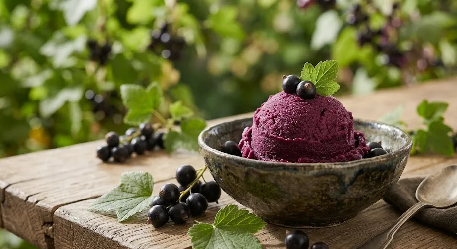 Cassis-Sorbet (Schwarze Johannisbeere)