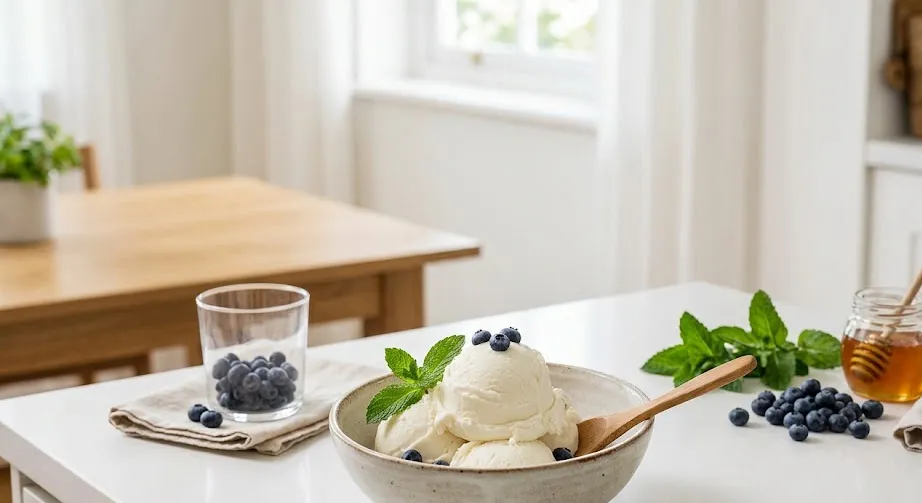 Erfrischendes Joghurt-Gelato
